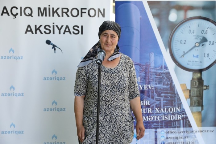 "Azəriqaz"ın "Açıq mikrofon"u bu dəfə Nərimanovda - FOTOLAR